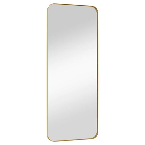 vidaXL sienas spogulis, zelta krāsā, 40x100 cm, taisnstūra