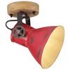 vidaXL sienas lampa, 25 W, bružāti sarkana, 11,5x11,5x25 cm E27