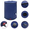vidaXL ūdens tvertne ar krānu, saliekama, 750 L, PVC