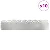vidaXL Zāliena apmales 10 pcs Sudraba 103 x 0,05 x 22 cm