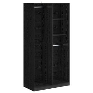 vidaXL Skapis Melns ozols 100 x 50 x 200 cm