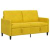 vidaXL Sofas ar uzglabā&scaron;anu Dzeltena 152 x 78 x 87 cm Poliesters
