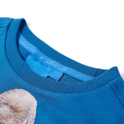 Bērnu krekls ar garām piedurknēm, spilgti zils, 92