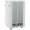 vidaXL 18U servera skapis, 19", IP20, pelēks, 60x60x100 cm