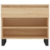 vidaXL apavu plaukts, ozolkoka krāsa, 70x36x60 cm, inženierijas koks
