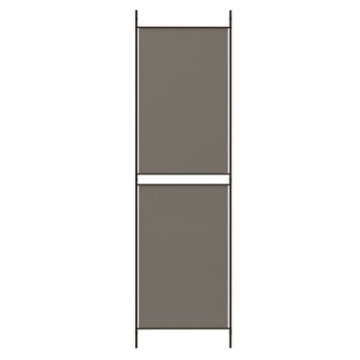 vidaXL 6-paneļu istabas aizslietnis, 300x200 cm, antracītpelēks audums