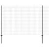 vidaXL Eiropas žogs ar stabu 10 x 1,6 m PVC pārklāts tērauds Pelēka