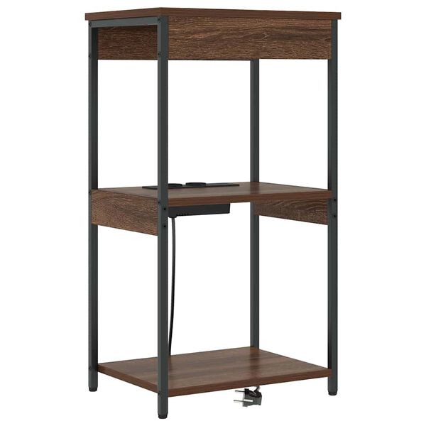 vidaXL Nakts skapītis Brūns ozols 41 x 31 x 76 cm Inženierijas koks