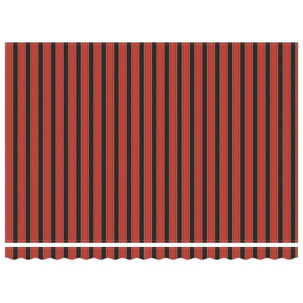 vidaXL Izvelkams jumtiņ&scaron; Oranža un melna 450 &times; 300 cm