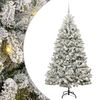 vidaXL Mākslīgā Ziemassvētku eglīte 180 cm 300 LED Silti balts
