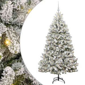 vidaXL Mākslīgā Ziemassvētku eglīte 180 cm 300 LED Silti balts