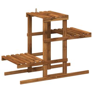 vidaXL Augu statīvs Dabiska 82 x 36 x 60 cm Cietā akācijas koks