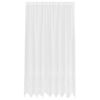 vidaXL Mežģīņu aizkars ar aizkariem Balts 240 x 200 cm Poliesters