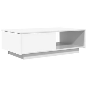 vidaXL Kafijas galdiņ&scaron; Balts 95 x 55 x 31 cm Inženierijas koks