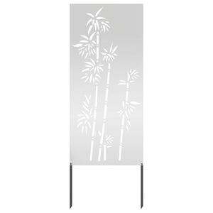 vidaXL Dārza privātuma ekrāns Sudraba 50 x 140 cm Cinkots tērauds