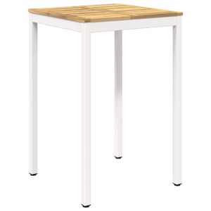 vidaXL Dārza bāra galds NAARDEN Baltais krāsojums 70 x 68,5 x 105 cm