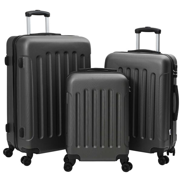 vidaXL Kopsets ar slēdzeni 3 pcs Tumši pelēka 50 x 31 x 78 cm