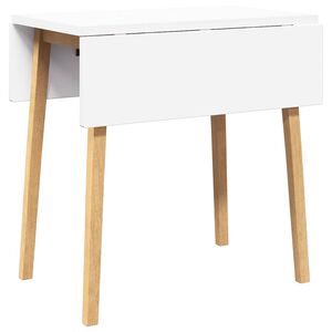 vidaXL Ēdamgalds Dabīga masīvkoka gumija