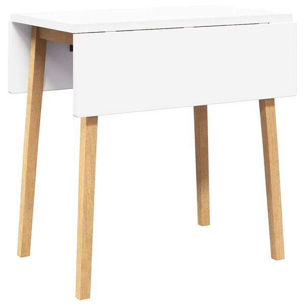 vidaXL Ēdamgalds Dabīga masīvkoka gumija