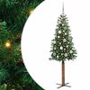 vidaXL Tievā Ziemassvētku Egle Zaļa 150 cm PVC un cietā priedes koks
