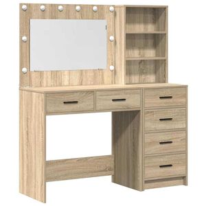 vidaXL Dressing galds Brūna 78.5 x 41 x 135 cm Inženierijas koks