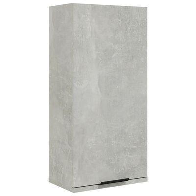 vidaXL vannasistabas sienas skapītis, betona pelēks, 32x20x67 cm