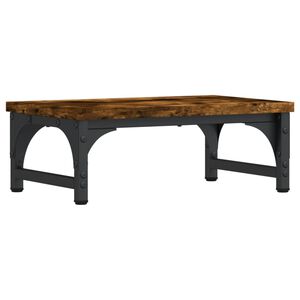 vidaXL monitora paliktnis, koka krāsa, 37x23x14 cm, inženierijas koks