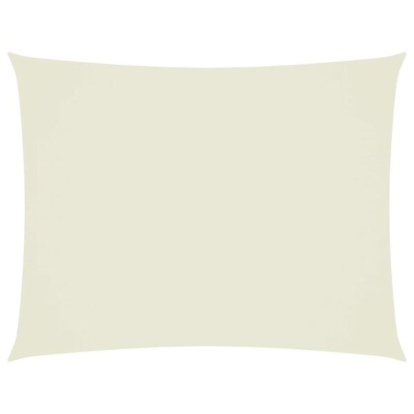 vidaXL oksforda auduma saulessargs, taisnstūra, 3x6 m, krēmkrāsas