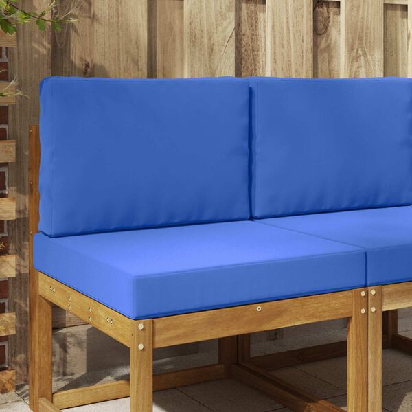 vidaXL Āra dīvāna spilvens 2 pcs Tirkīzzila Poliesters