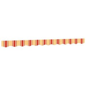vidaXL markīzes volāna nomaiņa, dzeltens un oranžs svītras, 300 cm
