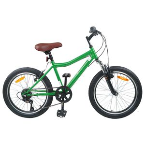 vidaXL Bērnu Velosipēds 20 Collas 6-Speed 6-11 gadu vecumam Zaļa