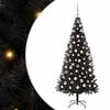 vidaXL Ziemassvētku eglīte Melna 180 cm PVC
