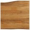 vidaXL galda virsma, 80x80x2,5 cm, mango masīvkoks