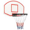 vidaXL basketbola vairogs, balts, 71x45x2 cm, polietilēns