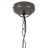 vidaXL griestu lampa, industriāla, pelēka, dzelzs, koks, 26 cm, E27