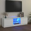 vidaXL TV skapītis ar LED lampiņām, 120x30x36 cm, balts