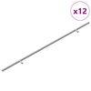 vidaXL Skapja rokturis 12 pcs Sudraba 700mm Nerūsējo&scaron;s tērauds