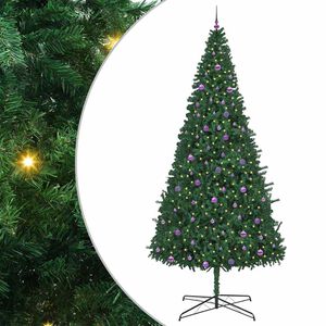 vidaXL Ziemassvētku eglīte Zaļa 400 cm PVC