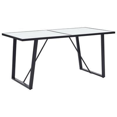 vidaXL virtuves galds un 4 krēsli, krēmkrāsas mākslīgā āda