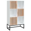 vidaXL augstais skapītis, balts, 70x35x125 cm, inženierijas koks