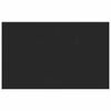 vidaXL Logu palodze Melna ar koka tekstūru 80 x 50 x 4,5 cm PVC