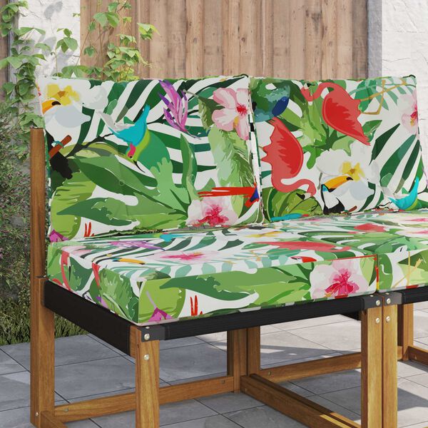 vidaXL Āra dīvāna spilvens 2 pcs krāsains Poliesters