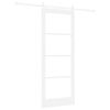 vidaXL Slīdo&scaron;ās durvis ORKDAL Balts 83 x 211 cm