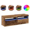 vidaXL 2-daļīgs televizora skapja komplekts ar LED gaismām Old Wood