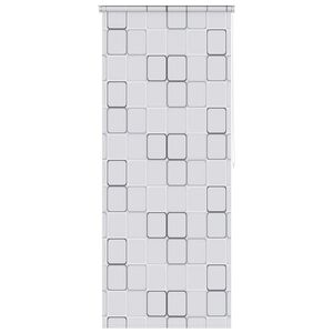 vidaXL rullo žalūzija dušai, 80x240 cm, ar kvadrātiem