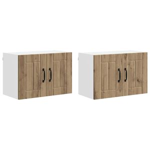 vidaXL Sienas skapis LUCCA 2 pcs Artisan Ozols 60 x 31 x 40 cm