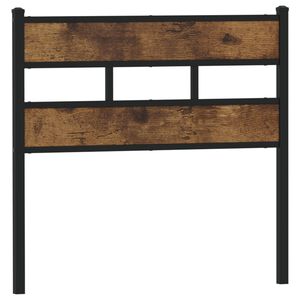 vidaXL galvgalis, ozolkoka krāsa, 75 cm, dzelzs un inženierijas koks