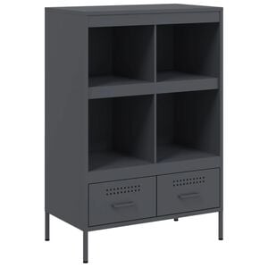 vidaXL augstais skapītis pelēks 68x39x101,5 cm tērauds
