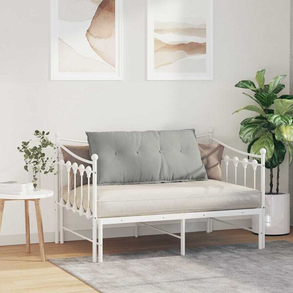 vidaXL Atpakaļ spilvens Gai&scaron;i pelēks 100 x 50 cm Mikrofibra