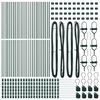 vidaXL Žoga āķis Cits 52 pcs Zaļa 3,2 x 3,2 x 120 cm Tērauds